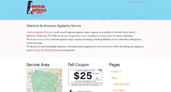 Desktop Screenshot of americanappliancenj.com